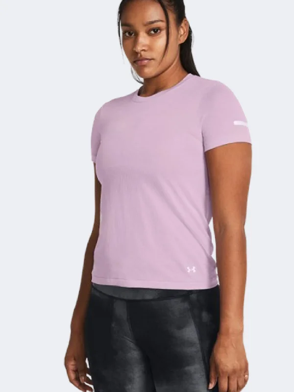 Under Armour Seamless Stride Women Running T-Shirt Purple/Reflective