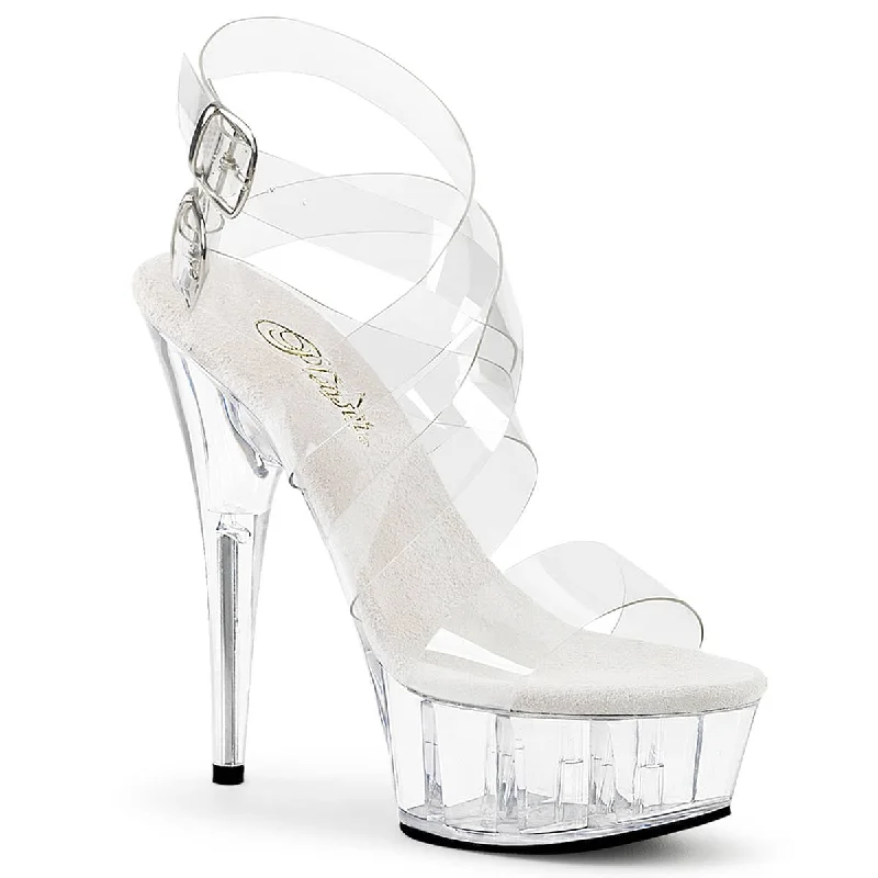 DELIGHT-635 Clear Ankle Sandal High Heel