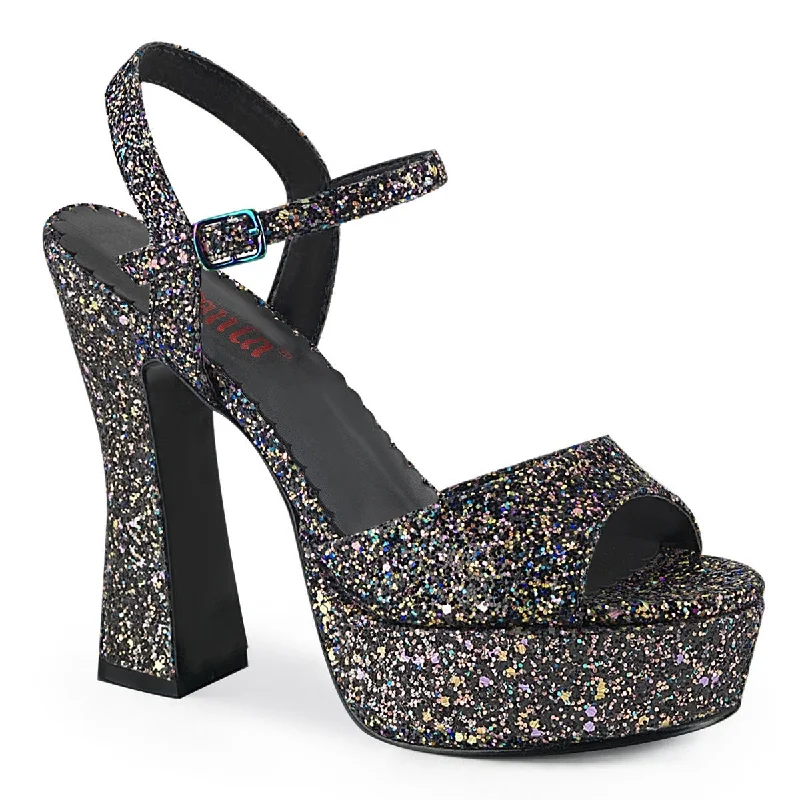 Demonia DOLLY-09 | Black Glitter Sandals