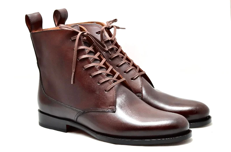 Heel cap derby Boot  | acorn brown | calf