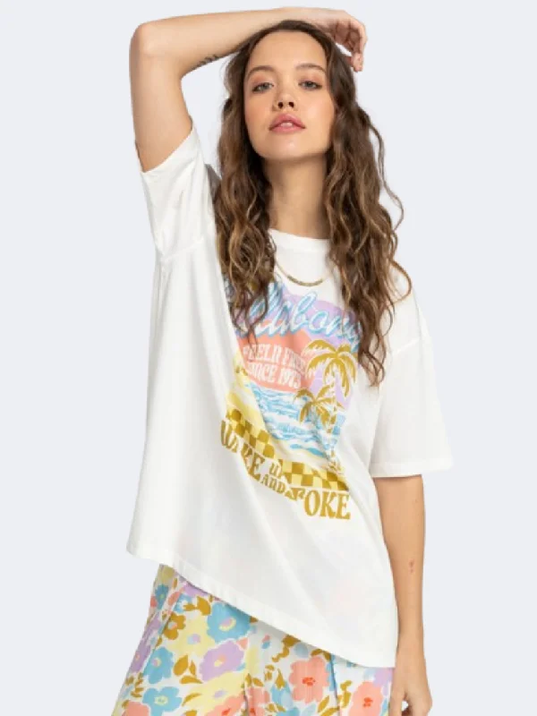 Billabong Wake Up And Stoke Women Lifestyle T-Shirt Salt Crystal