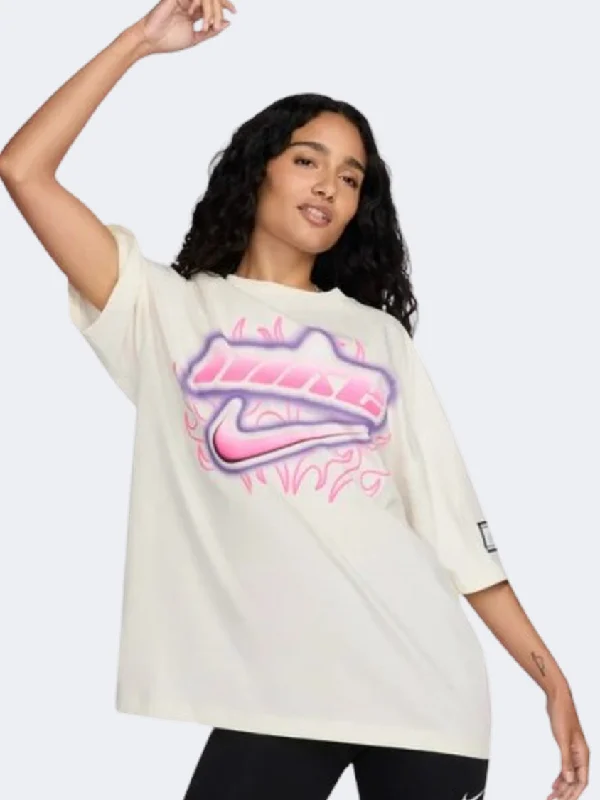 Nike Sportswear Dance Oversized Women Lifestyle T-Shirt Sail