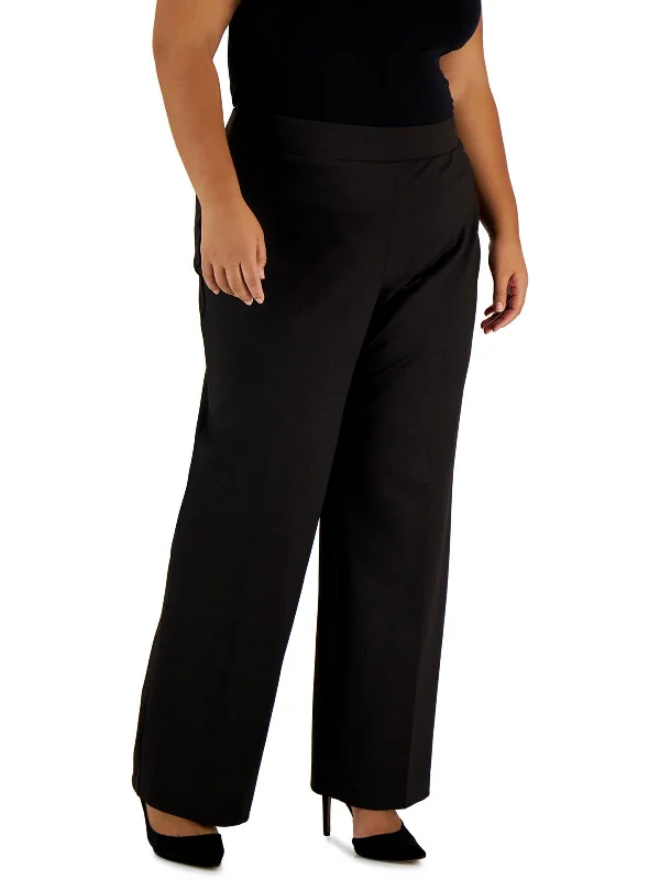 Plus Womens High Rise Work Wear Dress Pants