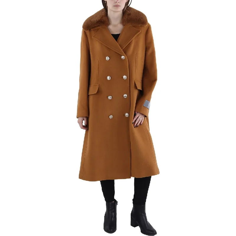 Vince Camuto Womens Wool Blend Long Pea Coat