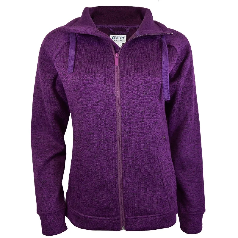 Victory Outfitters Heather Fleece Knitted Zip Up Jacket