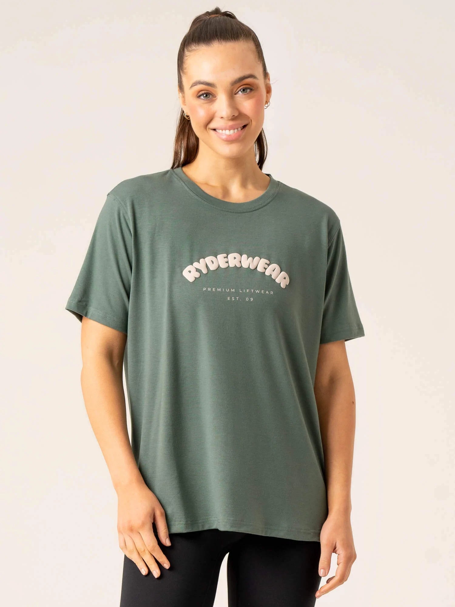 Off Side Longline T-Shirt - Sage