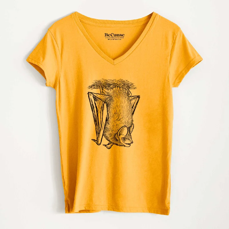 Eptesicus fuscus - Big Brown Bat - Women's 100% Recycled V-neck