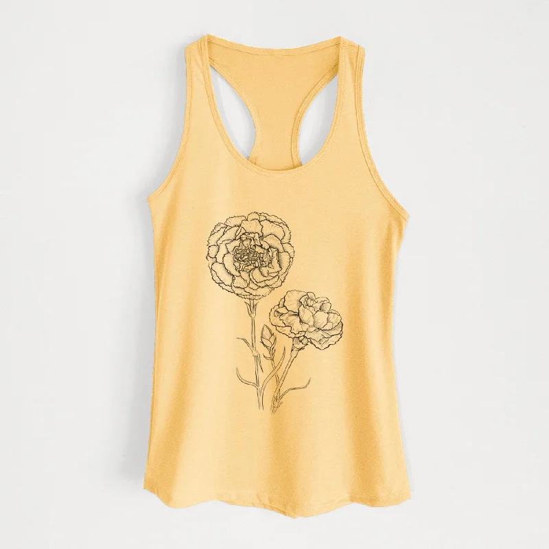 Carnations - Dianthus caryophyllus - Women's Racerback Tanktop