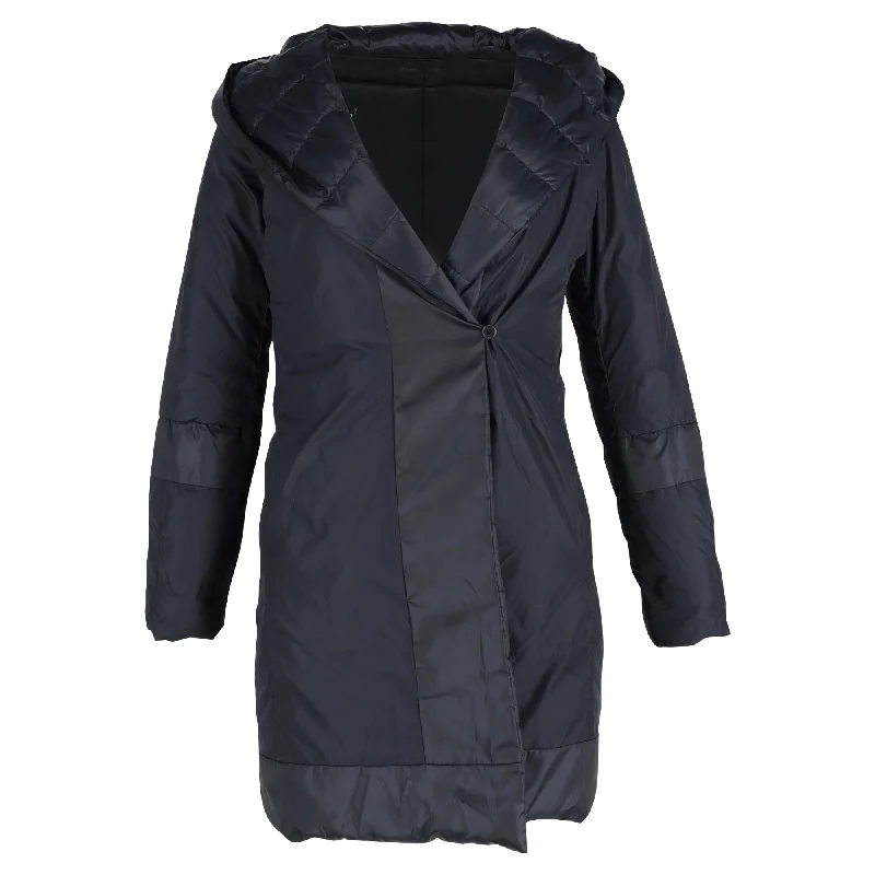 Max Mara Quilted Navy Blue Nylon