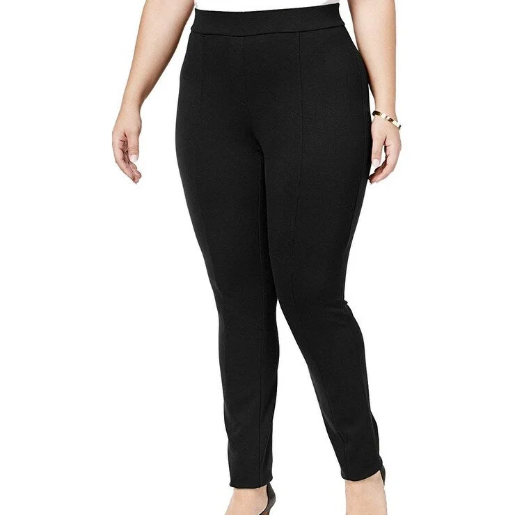 Style & Co Women's Plus Size Seamed Ponte Leggings Black Size 2 Extra Large - XX-Large