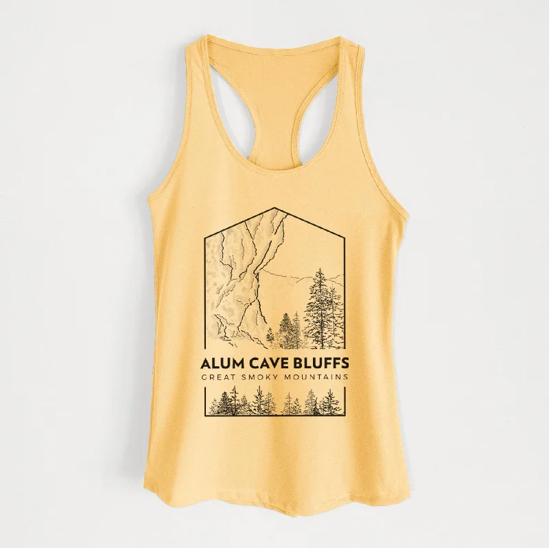 Alum Cave Bluffs - Great Smoky Mountains National Park - Women's Racerback Tanktop