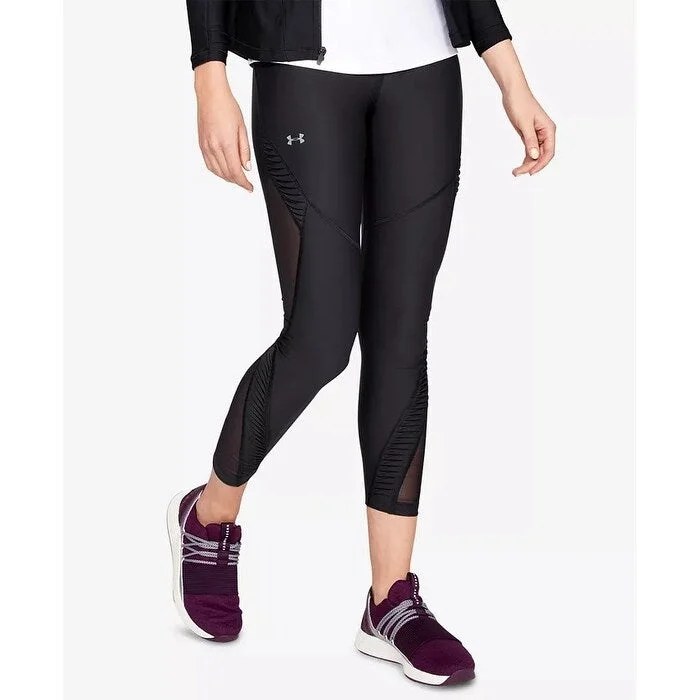 Under Armour Women's Ua Vanish Pleated Ankle Leggings Black Size Large