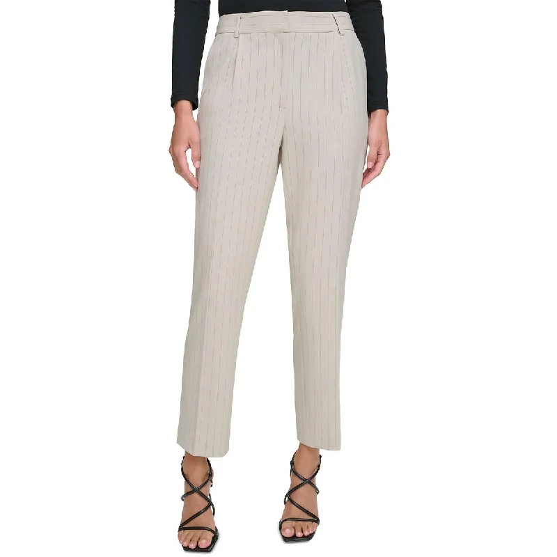 DKNY Womens Slim Leg Ankle Length Ankle Pants