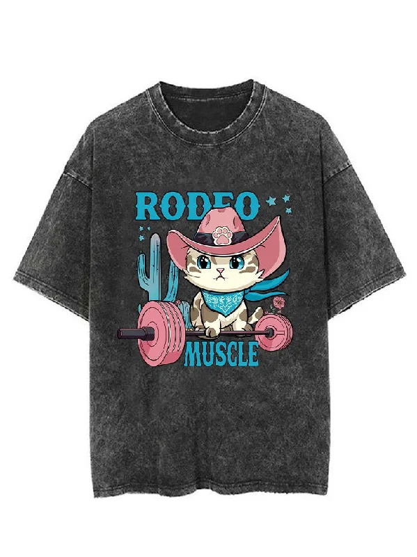 RODEO MUSCLE  VINTAGE GYM SHIRT