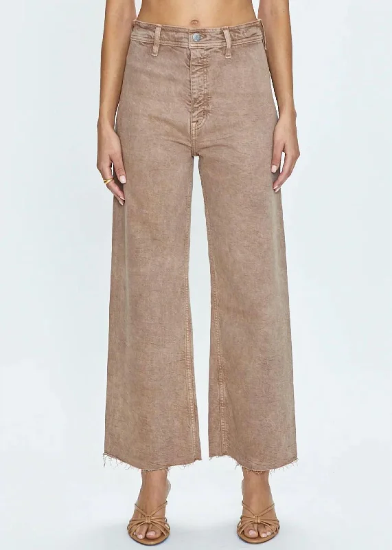 Penny Crop Jeans In Cashew