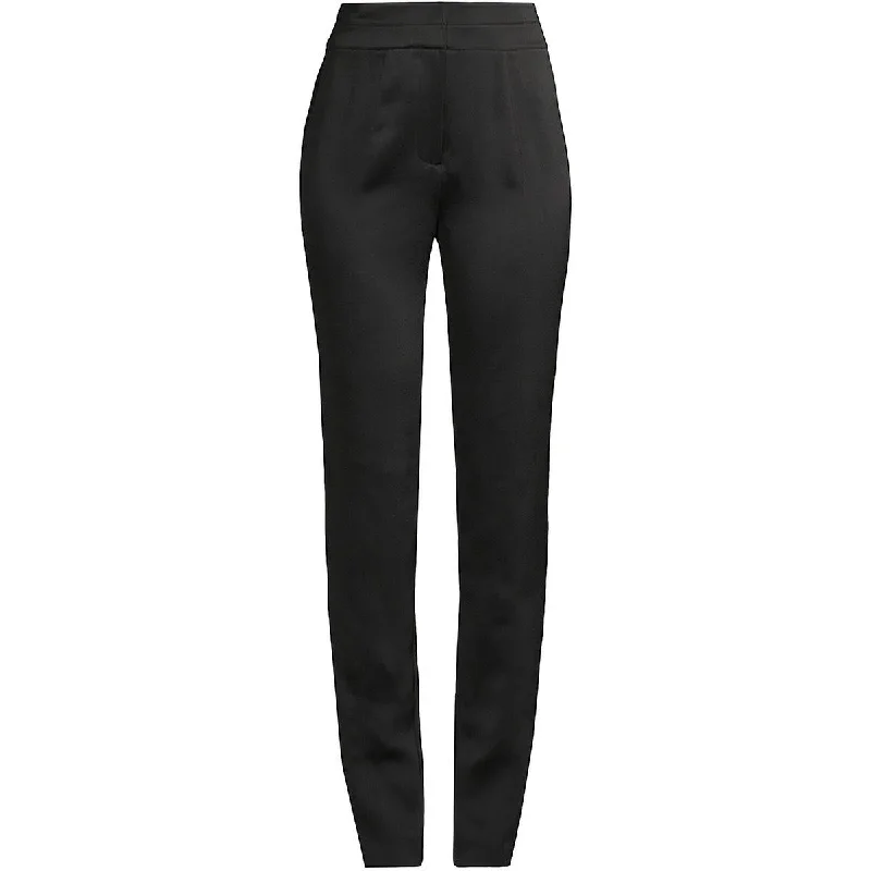 Donna Karan Womens Straight Leg High Waisted Straight Leg Pants