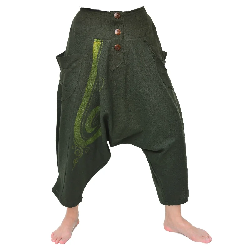 Women & Men Aladdin Pants Lounge Pants Shorts 2 Pockets, in 6 Colors