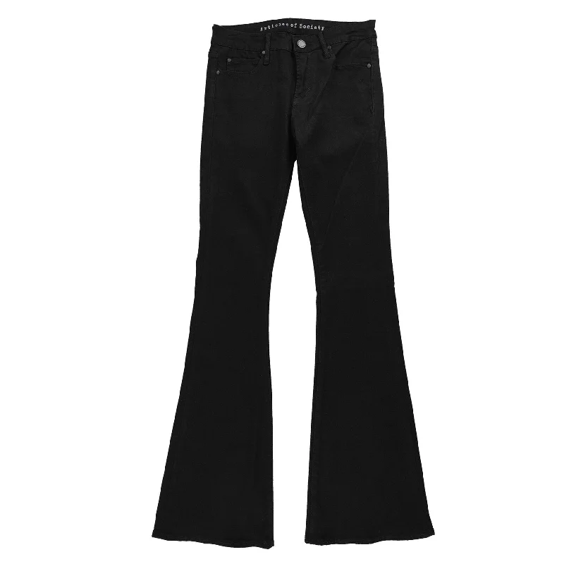 Articles of Society Womens Faith Flared Jeans, Black, 26