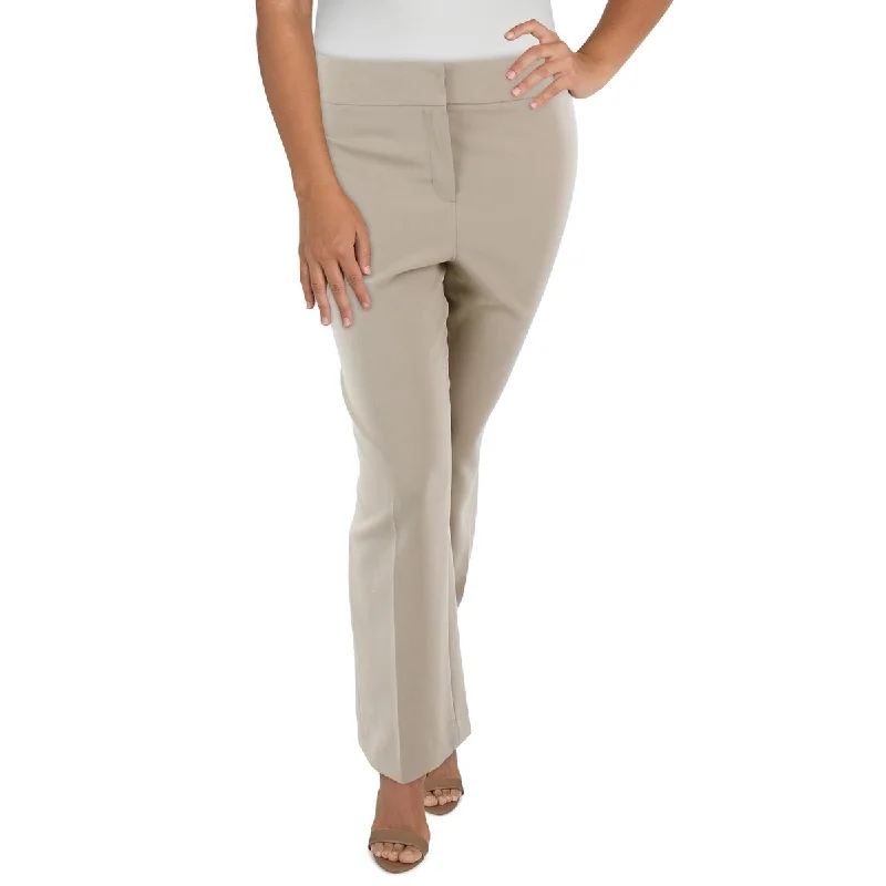 Le Suit Womens Plus Knit Straight Leg Dress Pants