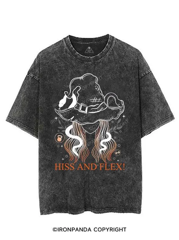 HISS AND FLEX VINTAGE GYM SHIRT