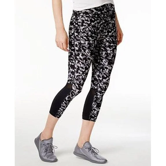 Tommy Hilfiger Women's Sport Fusion Cropped Leggings Black - L