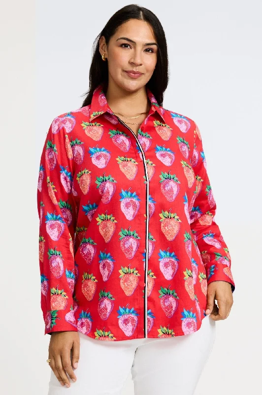 Charlie Plus No Iron Strawberry Delight Shirt