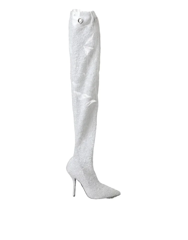 Dolce & Gabbana  Heels Stiletto Knee High Boots Women's Shoes