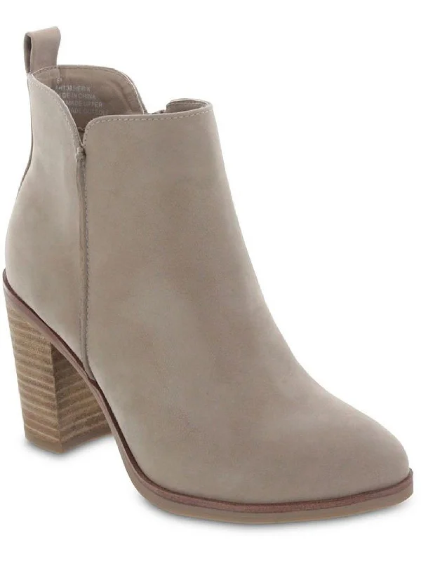 Erik Womens Leather Casual Ankle Boots