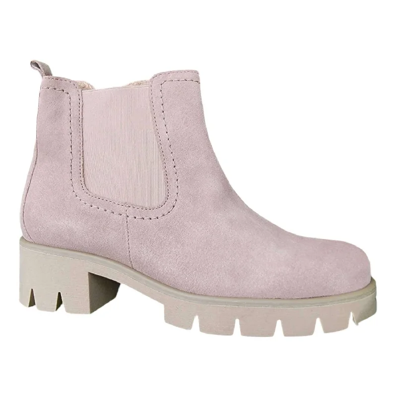 Women's Ankle Booties In Dark Rose