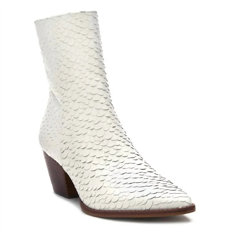 Women's Caty Ankle Boots In White