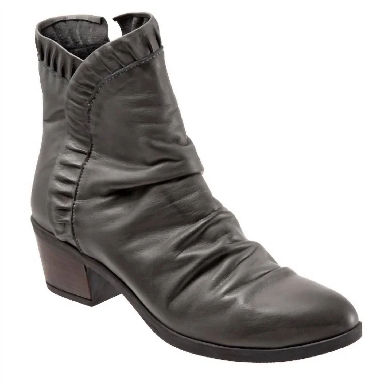 Women's Connie Leather Boot In Ash