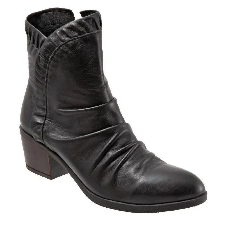 Women's Connie Leather Boot In Black