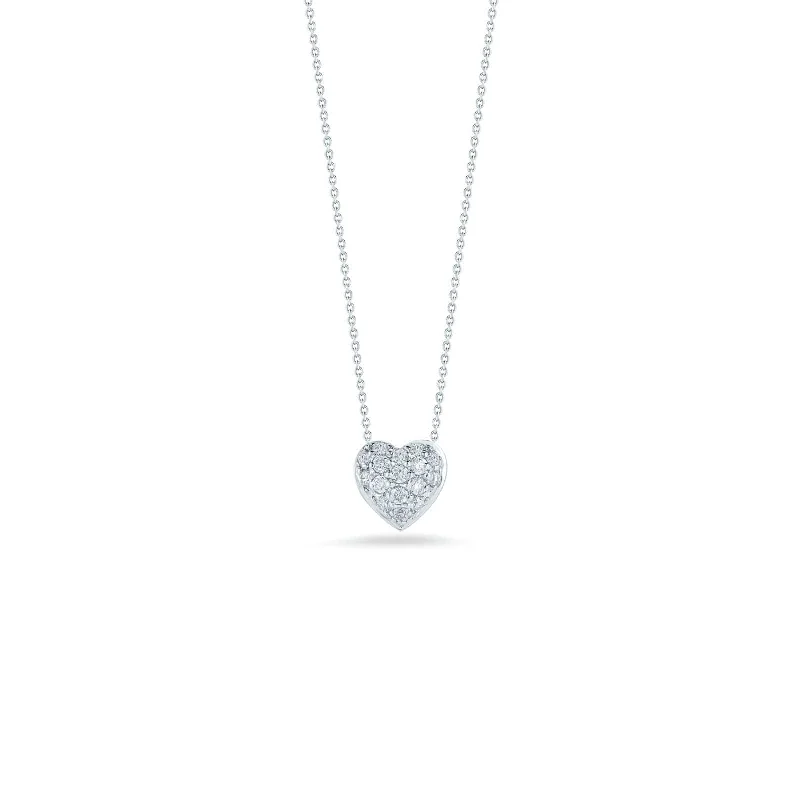 Tiny Treasures Diamond Puffed Heart Pendant