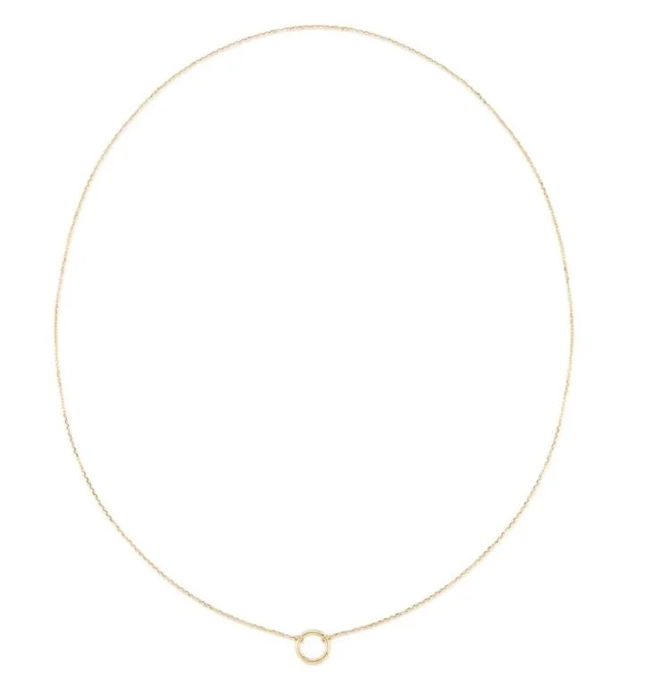 14K Yellow Gold Charm Connector Necklace by Aurelie Gi