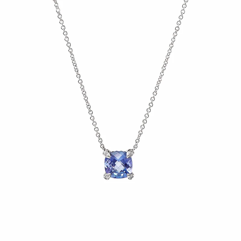 Châtelaine Pendant in Tanzanite with Diamond Accents