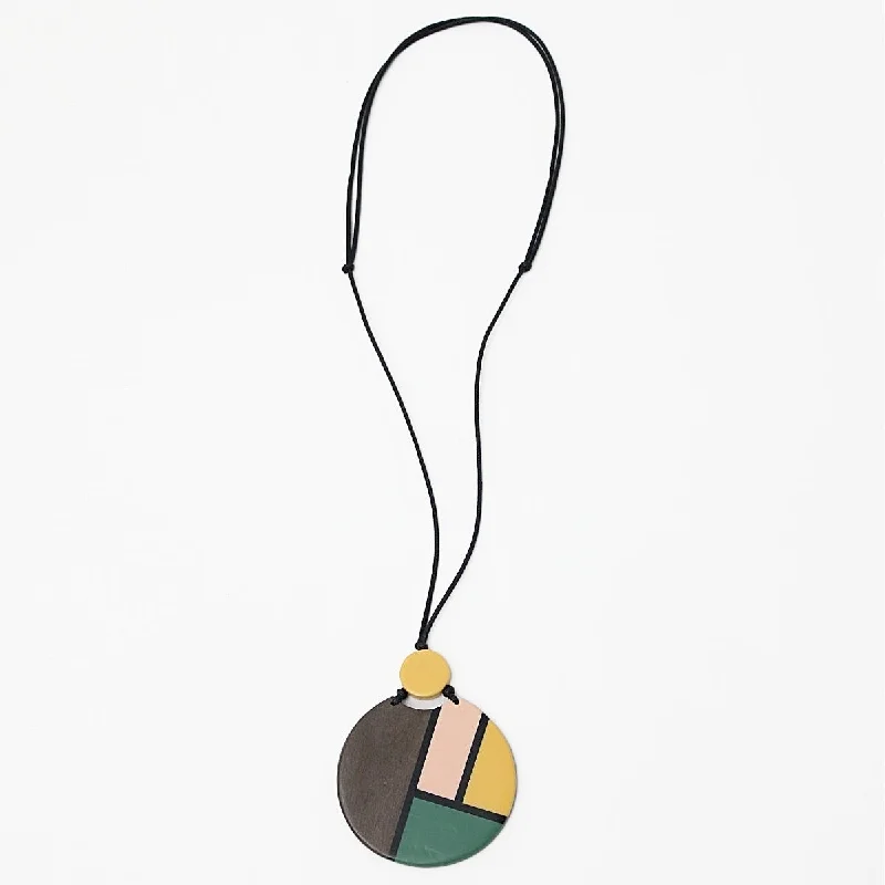 Abstract Artesian Chloe Pendant Necklace