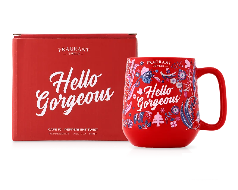 Cafe FJ: Peppermint Twist - Hello Gorgeous - Jewel Candle (Without Jewelry)