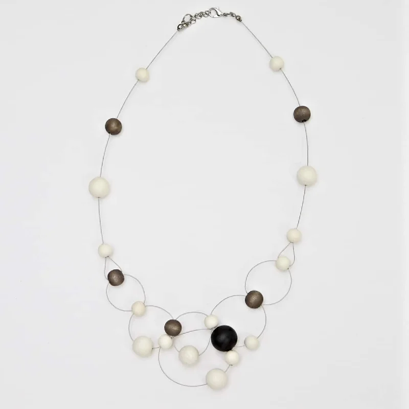 Charcoal & Ivory Cala Necklace