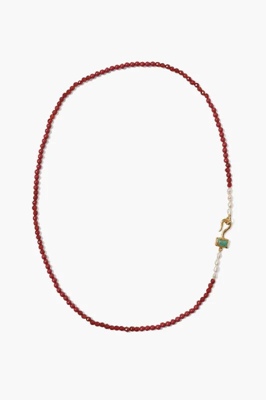 Santos Necklace Carnelian Mix