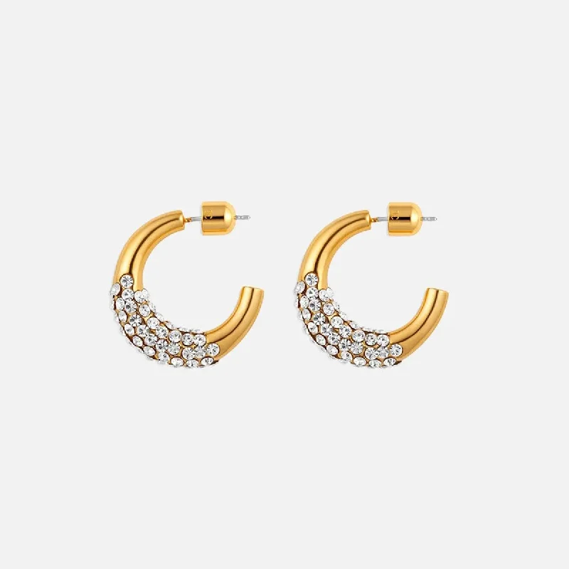 Pavé Hoop Earring