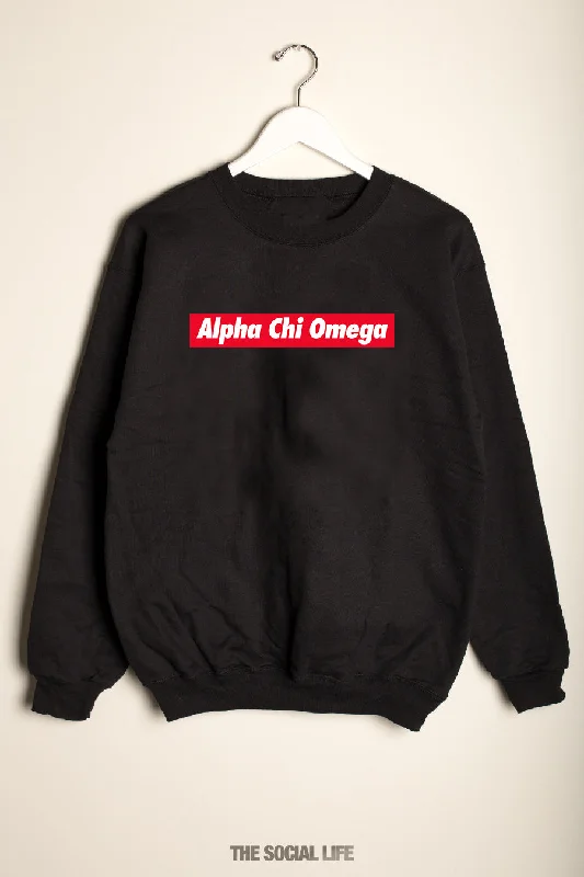 Alpha Chi Omega Headline Crewneck