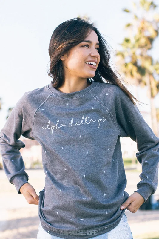 Alpha Delta Pi Stellar Raglan Crewneck