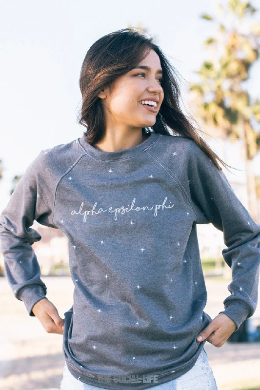 Alpha Epsilon Phi Stellar Raglan Crewneck