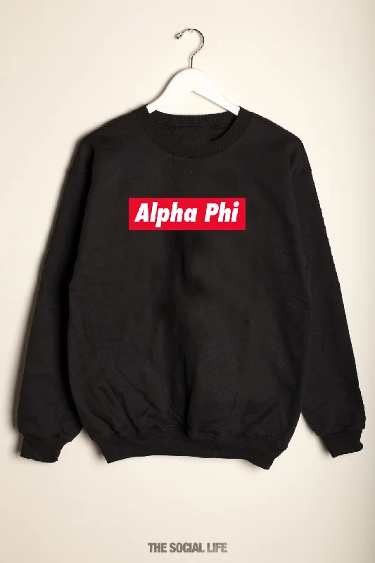 Alpha Phi Headline Crewneck