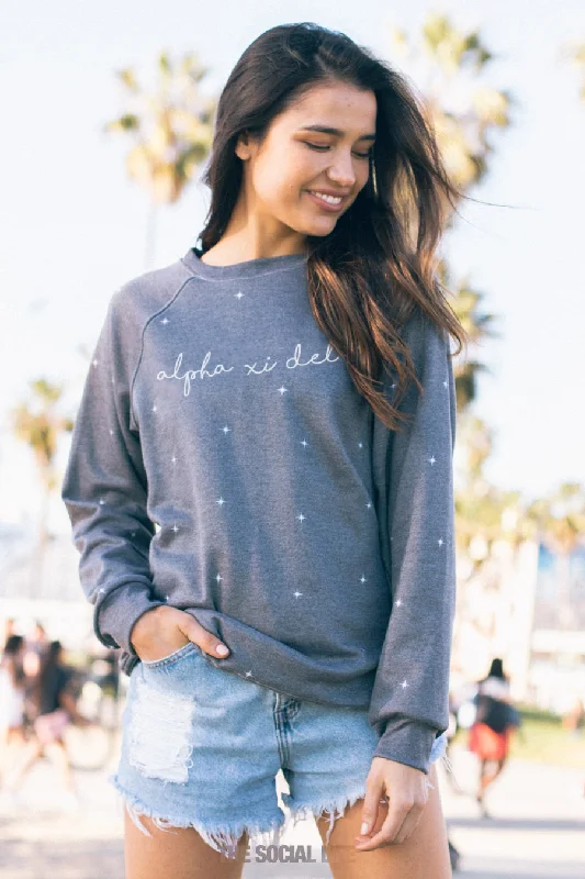 Alpha Xi Delta Stellar Raglan Crewneck