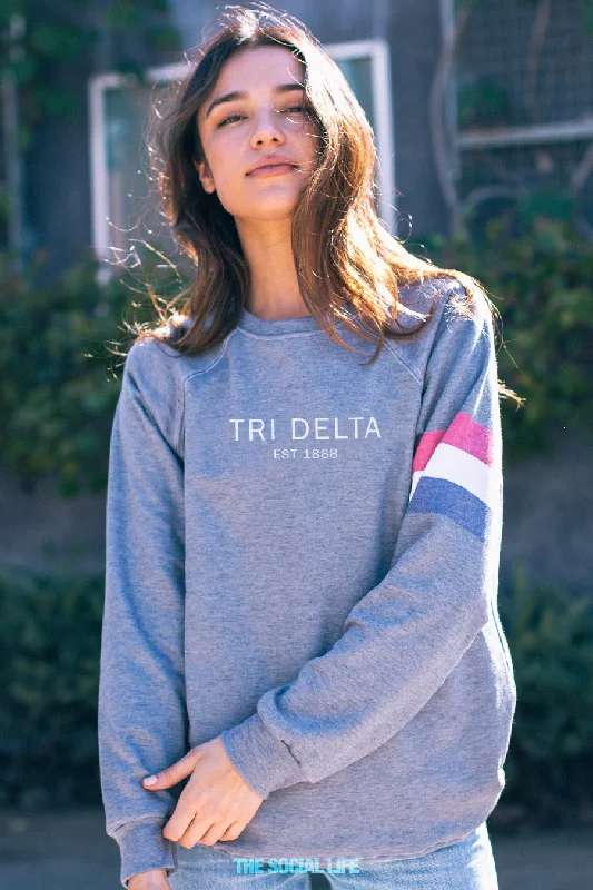 Delta Delta Delta Merci Raglan Crewneck