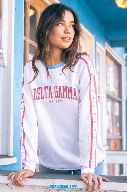 Delta Gamma Olympic Raglan Crewneck