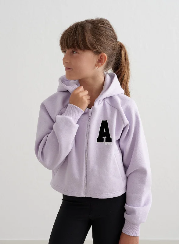 Pale Lavender Young Sweat Zip Hood