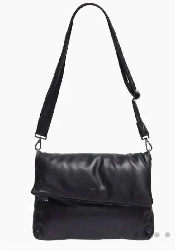 Black Puff Crossbody Bag