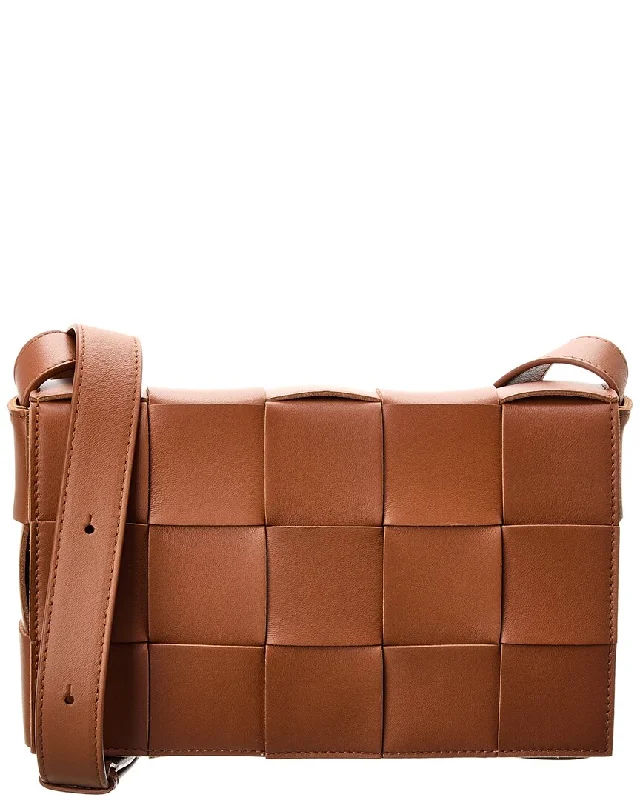 Bottega Veneta Cassette Maxi Intrecciato Leather Crossbody